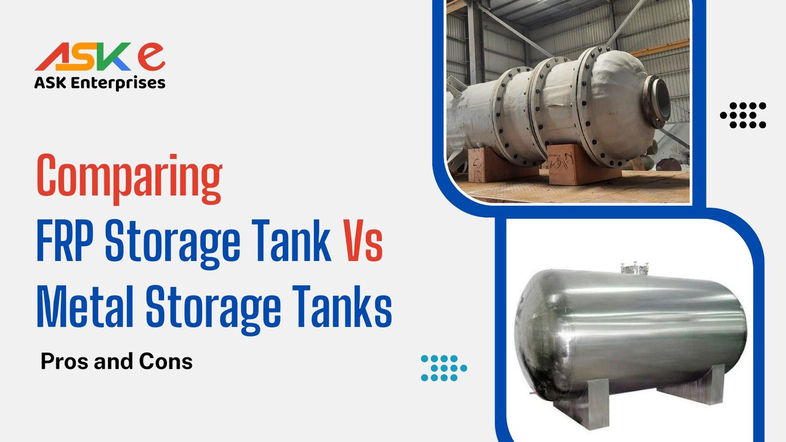 Comparing FRP and Metal Storage Tanks